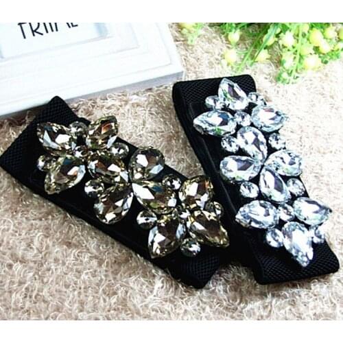 2020 New Summer Handmade Quality Elegance Glass Crystal Decorative Ms. Luxury Girdle,women Belt,wholesale Yd017