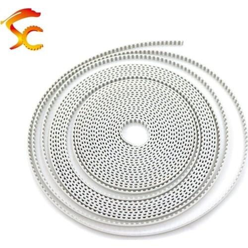 10meters/LOT T5 6mm White PU Open Ended Timing Belt Width 6mm T5 Polyurethane with steel core Belt fit for T5 Timing Pulley