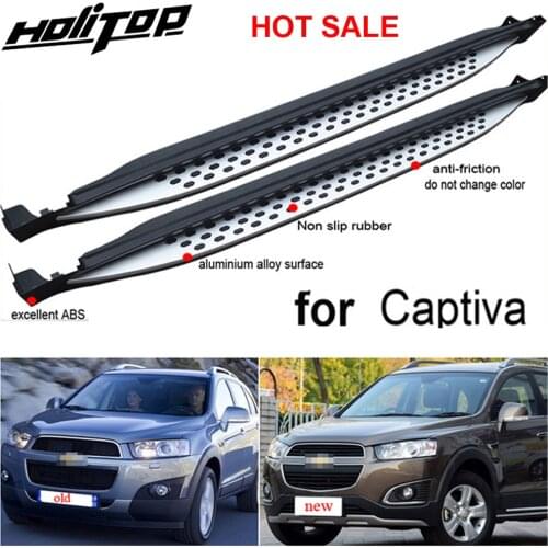 Hottest side step bar nerf bar running board for Chevrolet Captiva 2008-2020,aluminum alloy,free shipping to Asian countries