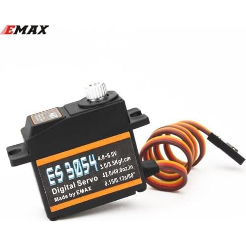 100% Original Emax ES3054 17g 3.5kg 0.13sec 23T Metal Gear Digital Servo For RC Airplane