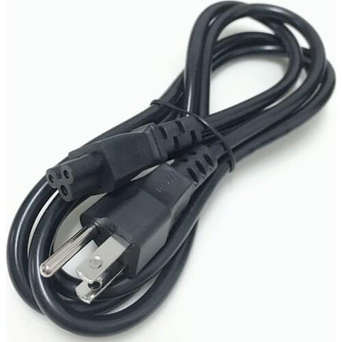 USA C5 AC Power Cord 1.5m 5ft Nema 5-15P Power Supply Lead Cable Wires For Notebook Laptop AC Adapters connecter