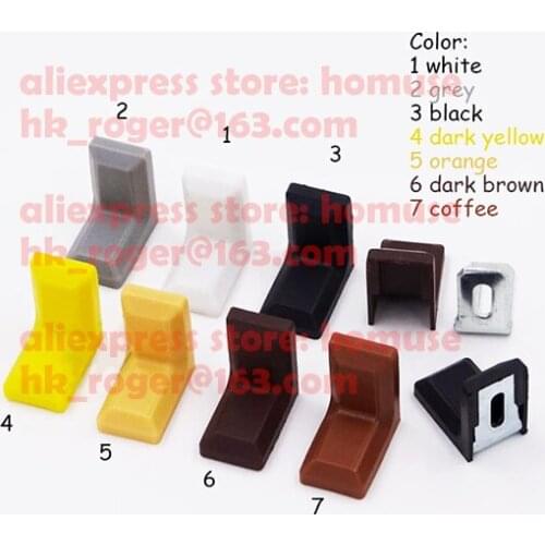 Steel corner bracket,with plastic decoration cap cover cabinet cupboard board support stayer,26X13x1.5mm right angle 90 degree