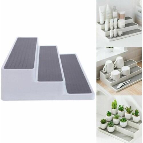 3 Ladder Seasoning Rack Condiment Bottle Rack PP Storage Kitchen Tool Holder Storage Household Spice Rack Cupboard Organise