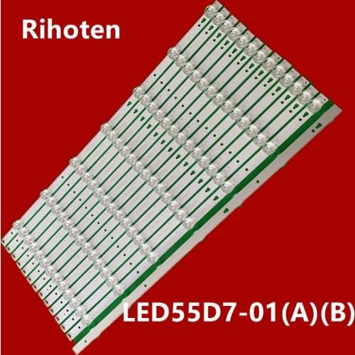 LED Backlight strip 7 lamp for Haier 55"TV LE55A7100L LE55B510N LE55B510X LED55D7-01(A) LED55D7-01(B) LE55M36S LT-55EM75Aluminum