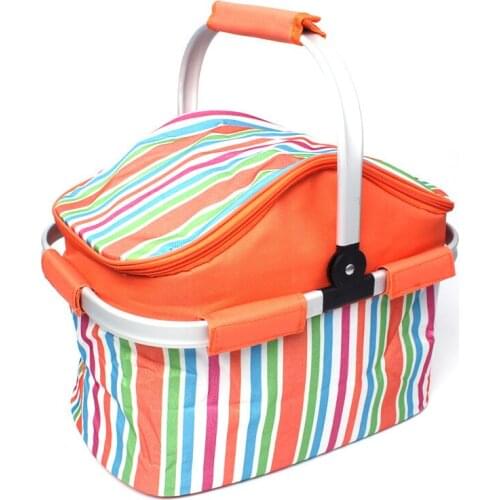 Outdoor barbecue insulation folding insulation picnic backpack Food preservation picnic rucksack