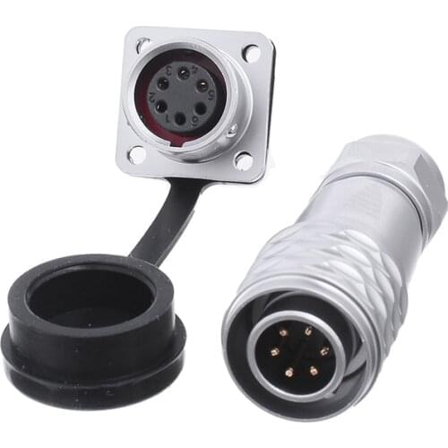 WEIPU SF12 Waterproof Aviation Male Plug Female Socket Panel Mount Power Connector 2 3 4 5 6 7 9 Pin M12 Adapter Signal Sensor