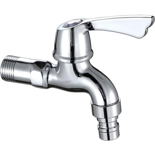 1pc Brass Wall Mount Chrome Finished Small Tap Decorative Garden Faucet Washing Machine Tap Bibcock