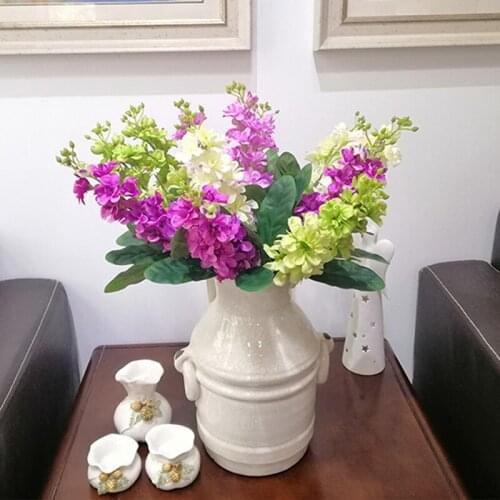 12pcs Delphinium Hyacinth Artificial flowers decorative flowers branch wedding simulation flower Home decoration