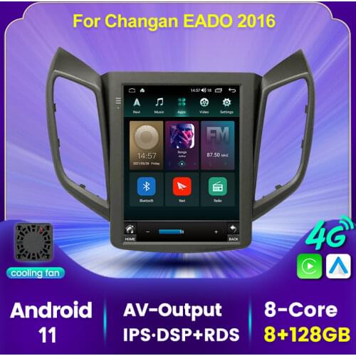 2 din Android 11 car radio for Changan EADO 2016 car stereo auto radio Tesla screen multimedia player Tape Recorder Internet