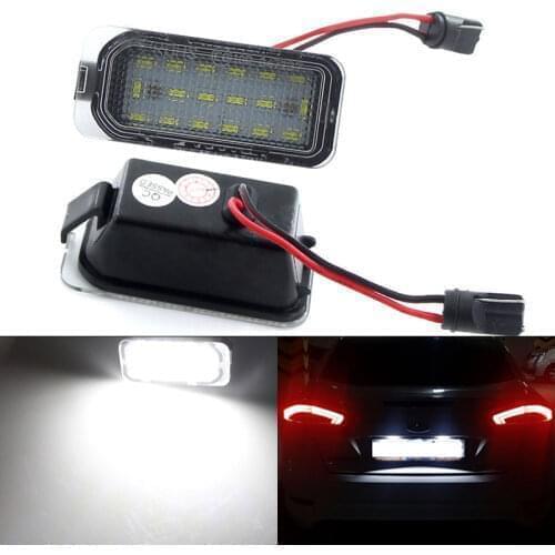 2Pcs Error Free LED License Number Plate Light Lamps For Ford Tourneo Transit Connect Courier Custom 150 250 350HD Car-styling