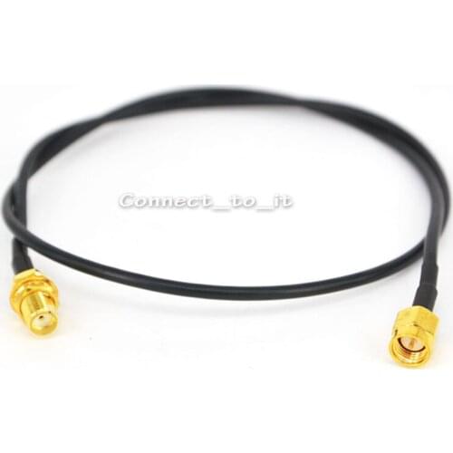 5 pieces/lot) Extension cable SMA male Plug to SMA female Jack connector adapter pigtail cable RG174 50cm