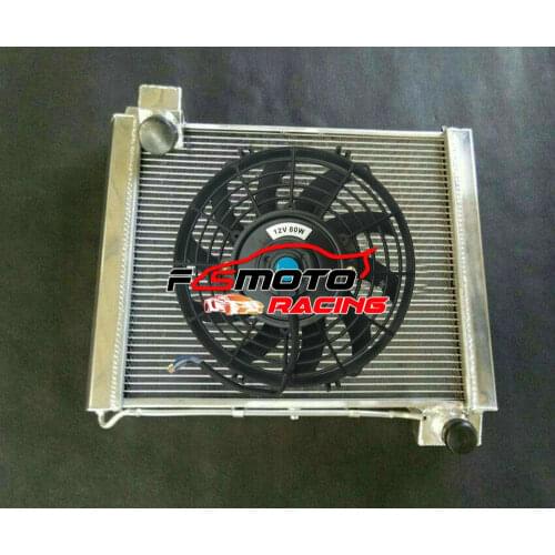 Aluminum Radiator For Chevrolet Chevy Corvette C1 V8 MT 4.6L 283 1961 - 1962 & OR With Fan