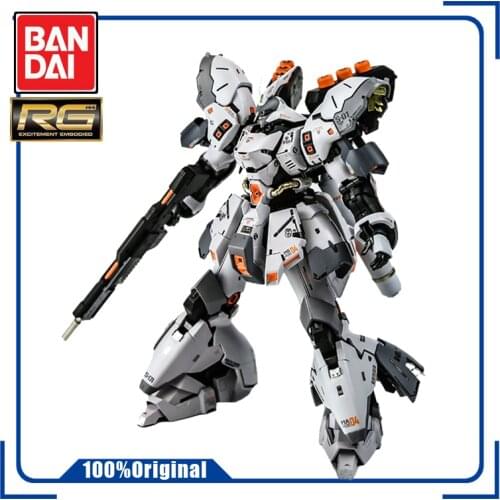 BANDAI RG 1/144 White Spray Plate Sazabi GUNDAM Assembling Model Action Toy Figures Childrens Gifts