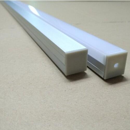 Free Shipping 50M/Lot 2M/PC Aluminum Profile For Led Strip Channel With Cover Tape Light Housing Channel