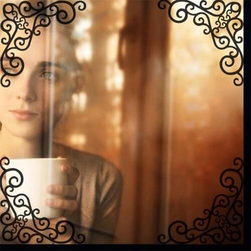 DIY Wall Art Decal Decoration Fashion Romantic Flower Glass/Window Sticker/Wall Stickers Home Decor 3D Wallpaper Stickers Muraux