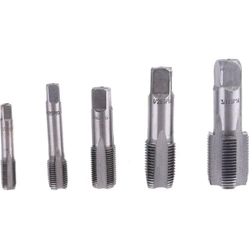 G1/8 G1/4 G3/8 G1/2 G3/4 55 Degrees Steel G Thread Tap Cylindrical Pipe Thread Tap for Bench Drill Tapping Machine Accessories P