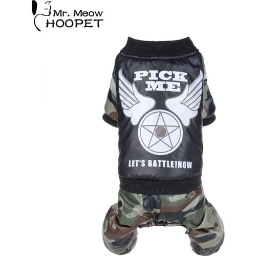 Hoopet Dog Clothes Small Medium Large Dog Clothes Autumn Winter Warm Cat Costume Coat for Pet