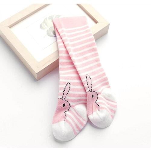 Boy Girl Tights Cartoon Rabbit 0-2 Year Baby Infant Girl Knitted Tights Pantyhose Cotton Warm children Pantyhose baby stocking