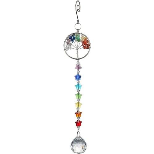 7 Star Crystals Hanging Ornament Window Crystals Rainbow Maker Dream Catcher Nordic Style Kids Home Decoration Accessories