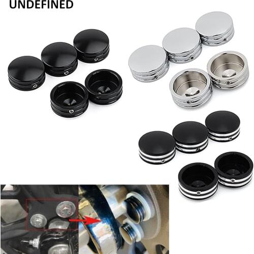 Axle Nut Cover Rear Sprocket Flat Bolt Cap for Harley Softail Fat Boy 93-2017 Sportster XL 883 1200 Touring Road King 04-2021