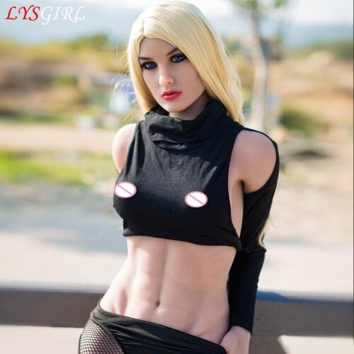 LYSGIRL 164cm Real Silicone Sex Doll Lifelike Breast Full TPE Love Doll Metal Skeleton Oral Anal Pussy Muscle Sex Toys For Men
