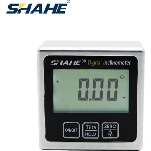 SHAHE Magnetic Digital Inclinometer Level Box Gauge Angle Meter Finder 360 Degree Mini Electronic Protractor