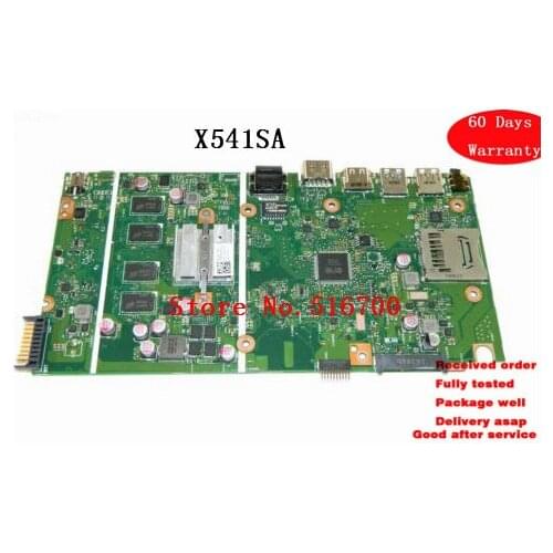 Placa,For ASUS X541SA LAPTOP N3710 MOTHERBOARD MAINBOARD P/N 60NB0CH0-MB1610 tested & working perfect