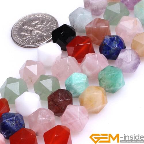 AAA Grade Faceted Multicolor Semi Precious Gem Stone Beads Natural Stone Beads DIY Bead For Cambay Jewelry Making Strand 15 Inch