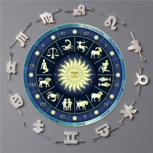 Fashion 12pcs/lot White Irregular Constellation Beads Pendant Charm Natural Shell Mother of Pearl Beads Accessory Jewelry Making