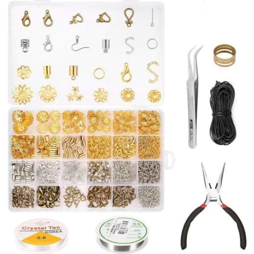 24 Grid Jewelry Making Set DIY Handmade Earrings Necklace Bracelets Accessories Tools