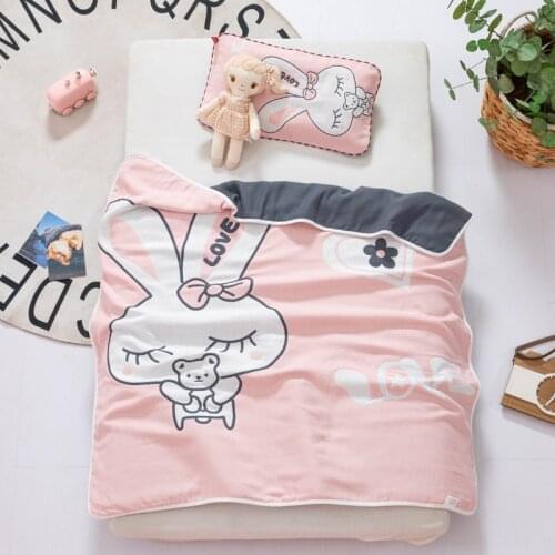 New 6-Layer 100% Cotton Gauze Baby Blankets Baby Muslin Swaddle Newborn 110*110cm Infantil Bedclothes Baby Quilt Soft Bath Towel