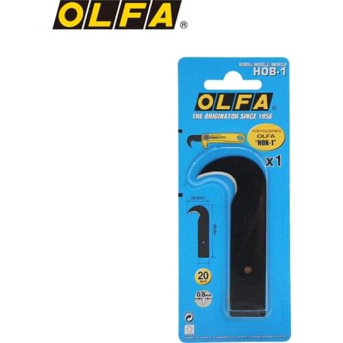 OLFA heavy duty hook knife industrial sickle cutting knife special HOK-1 matching blade 20mm/HOB-1