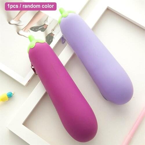 Portable Silicone Pencil Case Cute Cartoon Waterproof Stationery Storage Bag Great Gifts for Boys and Girls Pencil Bags Cases