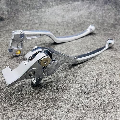 CNC Chrome 1 Pair Motorcycle Handlebar Brake Clutch Levers For Suzuki DL 650 V-Strom GSF 400 Bandit SV650 GSX 600/750 KATANA
