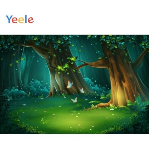 Fairytale Forest Flowers Butterfly Baby Shower Birthday Decor Photo Backdrop Customized Photography Backgrounds For Photo Studio