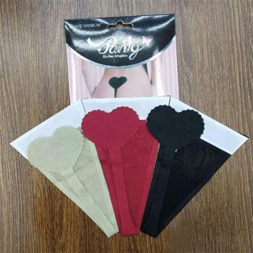 Ladies' Heart-shaped Invisible Sexy Panties, Sexy One-piece, Unrestrained and Unrestricted Seductive C-shorts, Cosplay Lingerie