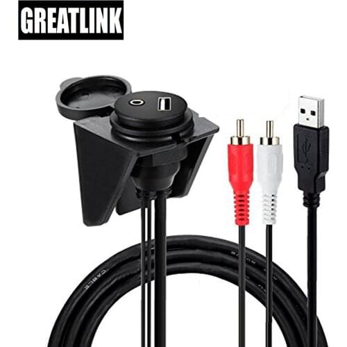 USB A Jack 3.5 mm RCA Female Cable Plug Adapter To 2 x RCA 3.5mm Jack Cable Female USB AUX Extension Splitter thunderbolt 3 HUB