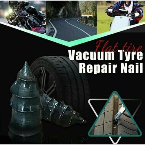 10PCS Vacuum Tyre Repair Nail For Motorcycle Tubeless Tyre Repair Rubber Nails Size S/L Self-tire Repair Tire Film Nail Dropship