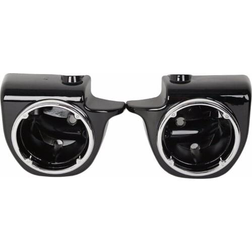 Vented Lower Fairing 6.5" Speaker Boxes Pods for Harley Touring FLHT FLHX FLTR Electra Glide Road King 2004-2013