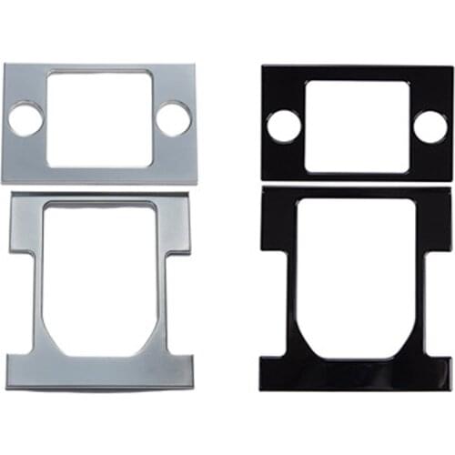 YAQUICKA 2Pcs/set Car Interior Gear Shift Panel Frame Bezel Trim For Land Rover Discovery 4 2013-2016 ABS Auto Styling