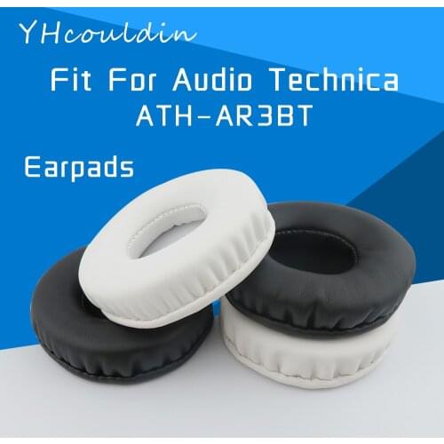 YHcouldin Earpads For Audio Technica ATH AR3BT ATH-AR3BT Headphone Accessaries Replacement Wrinkled Leather
