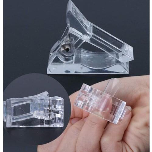1/5/10Pcs Nail Clip Plastic Extension Tips For Nails Fake Nail Clip Quick Building Mold UV Gel Manicure Plastic Extension Clamp