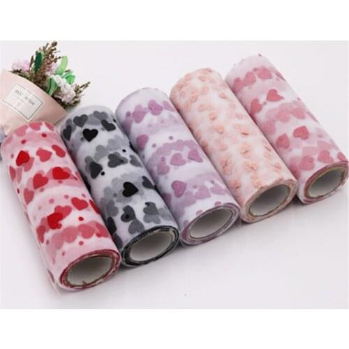 15cm*9.1m Tulle Love Organza Sheer DIY Hair Clips Kids Doll Cloth Gauze Table Tissue Tulle Roll Spool Craft Party Wedding Decor
