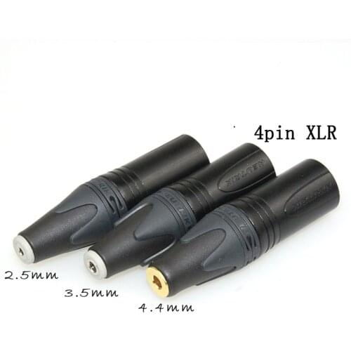 2.5mmm/3.5mm/4.4mm Balanced female 4pin XLR Male Converter Adapter
