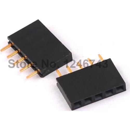 20PCS 1 * 5P Single Row Straight Needle 2.54mm Pitch