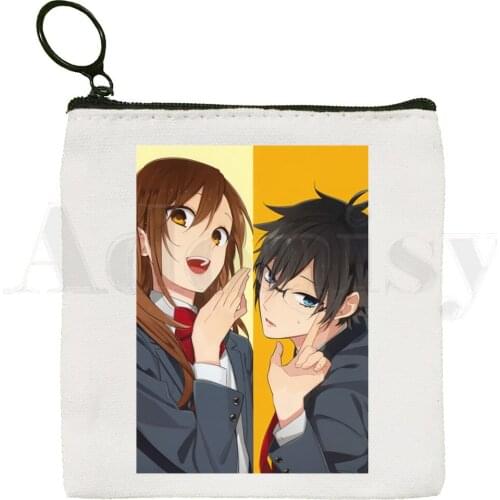 Horimiya Hori San To Miyamura Kun Anime Cartoon Bag Coin Purse Storage Small Bag Card Bag Key Bag Coin Clutch Bag Zipper Key Bag