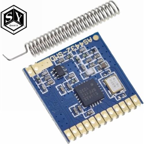 AS4432-SMD Si4432 433MHz Wireless Module SI4432 small volume SMD 100mw 1.5km