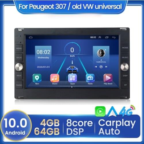 5760B 2 din Android 10 Car Radio GPS Multimedia DVD Player Stereo Receiver For VW Sharan Polo Mk5 Golf Passat B6 Bora Jetta Mk4