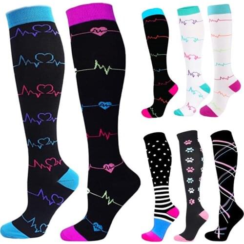 58 Styles Running Men Women Compression Stockings Boots Stockings Atheletic Knee Socks For Nurse Edema, Diabetes, Varicose Veins