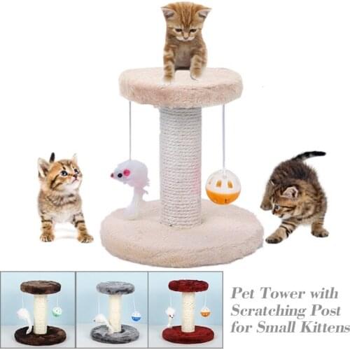 Cat Climbing Frame Double Layer With Pet Toys For Cats Climbing Frame Cat Tree Toy Scratching Pad Cat Scratch Toy Cat House